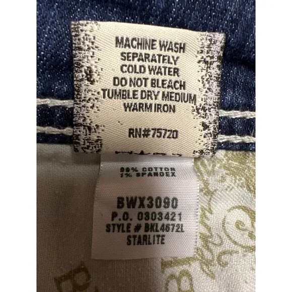 BKE Starlite Mid Rise Denim Blue Jeans Cut Off Pants Women's Size 28 - Picture 13 of 13
